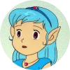 Principessa dai capelli blu